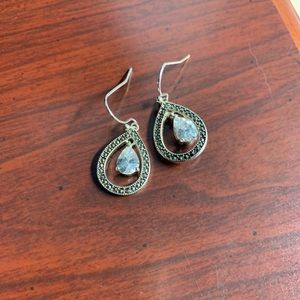 Silver dangle earrings
